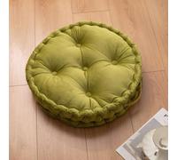 Booster Cushions for Armchairs, Large Firm 50 cm Round Seat Pad with Supportive 10cm Thick Floor Cushion, Dining Chair Booster Cushion For The Elderly, Post-Operative and Pregnancy, Light Green