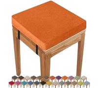 booster cushions for sofa 45X45x8CM Square Seat Cushion Indoor/Outdoor thick, Anti-slip Buckle Stool,ChairPad with Removable Cover for Kitchen Bar Chairs