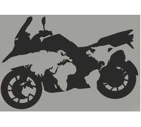 Booster Moto Planisvero Sticker Set, black