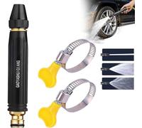 Booster Nozzle - High Pressure Garden Hose Spray Firearm | 360° Rotating Replacement Parts, Precise Water Spray Control, Metal Wear-Resistant Structure for Car Wash, Pet Shower and Deck Care