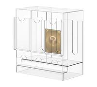 Booster Pack Dispenser - 22.2 x 12.7 x 24 cm, Sports Card Storage Box with 3 Compartments, Acrylic Deck Display , Protective Collector's Case | Trading Card Pack Dispenser Holder for Shelf