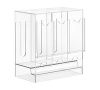 Booster Pack Dispenser, Acrylic Organizer, 22.2x12.7x24cm, 3-Slot Booster Card Container, Storage Box, Transparent Holder, For Home Use, Desktop Display, Collection Storage