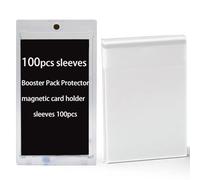Booster Pack Protector Sleeves,Apply Booster Pack case Card Acrylic Protector Storage Boxes Sleeve, Prevents Scratches,dust Scrapes Booster Pack Collectibles (Booster Pack Sleeves)