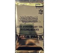 Booster Pack TO YU GI OH : Sealed Booster Pack 25th Anniversary Tin Of Dueling Heroes Mega Pack MP23 (18 Cards : 2 Prismatic Secret Rare, 2 Ultra Rare, 1 Super Rare, 1 Rare & 12 Commons)