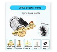 Booster Pump Household Mute for Tap Water Pipeline/Heater with Automatic Flow Switch,Solar Energy Hot and Cold Water Pump Tool DIY(280W)