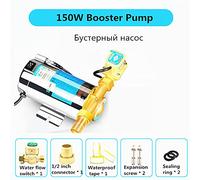 Booster Pump Household Mute for Tap Water Pipeline/Heater with Automatic Flow Switch,Solar Energy Hot and Cold Water Pump Tool DIY(150W)