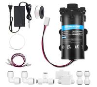 Booster Pump Kit for Water Filter 400 GPD, Suitable for Home RO Reverse Osmosis Water Filter System, Includes Pump, Pressure Switch, Transforme, Quick-Connection