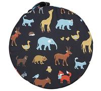 Booster Seat Comfortable Children Seat Pad Support Cushion Sit Up Chair Stool Heightening Seat for Home Travel Indoor Outdoor(Dark Blue Animals)