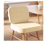 Booster Seat Cushion Non-Slip Memory Foam Dining Chenille Cover for Indoor/Outdoor Use, Comfortable Khaki Cushion 40x40cm