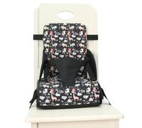 Booster seat cushion: polyester material Breathable elastic sponge Weight 550g, 26 44 26cm unfolded size 17 28 28 28 cm, binding design for chair with hebi