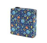Booster Seat Dining Room Chair Cushion Colourful Printed Booster Seat with Straps Detachable Adjustable Washable Portable Baby Toddler Child Toddler Dining Chair Harness Cushion