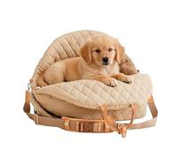 Booster Seat for Car Dog - Soft Bed with Adjustable Strap | Car Seat for Puppies and Dog Carrier | for Small Animals Cat Camping Travel Road Trip Vehicle SUV