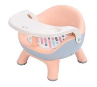 Booster Seat with Tray, Squeaky Cushion, Toddler Dining Chair, Spine Protection, Large Household Seat Area (PINK)