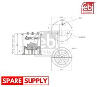 BOOT, AIR SUSPENSION FOR IVECO FEBI BILSTEIN 102809