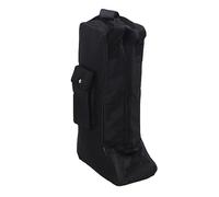 Boot Bag Oxford Cloth Leather Handle Portable Boots Storage Organizer for Travel Camping Business Trips Black 21.3 x 12.2 x 7.5 Inches