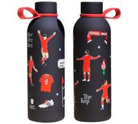 Boot & Ball Liverpool Stainless Steel 500ml Water Bottle - Double Wall Vacuum Insulated Flask for Hot and Cold Drinks - Sports-Inspired Artwork, Gift Tube Included