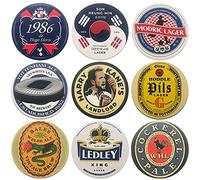 Boot & Ball Tottenham Beer Mats for Home Pub - 9 Football Inspired Coasters - Traditional Pulp Board Bar Mats - Beer Gifts for Men - Made in the UK