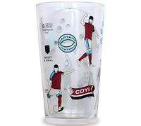 Boot & Ball West Ham Pint Glass, Dishwasher Safe, UV Printed, 568ml