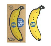 Boot Bananas 2-in-1 Nail & Skin File - 6 Dual-Grit Emery Board Nail Files for Hard Skin, Callus, as Heel File, Verruca File, Foot Filer & Foot Buffer - Wooden Foot File for Men & Women
