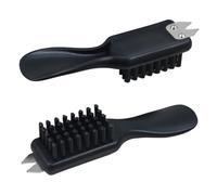 Boot Brush 2Pcs Dirt Mud Remover Golf Shoe Cleaner Stiff Bristles Shoe Brush with Spike Wrench for Golf Club Groove Hiking Shoes Farm and Walking Boot