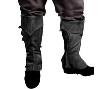 Boot Covers Renaissance | Adjustable Knight Boots Cover | Men Clothing Accessories for Goth Stage Performance School Cosplay Party Autumn Bonfire Photo Holiday Festival