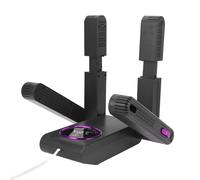 Boot Dryer Double Arm Portable Foldable Shoe Dryer Adjustable Angle Quick Drying Boot Warmer with Timer for Home Travel US Plug 110V