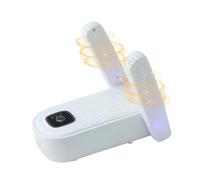 Boot Dryer Shoe Dryer, Glove Dryer and Boot Warmer Heat Blower, with Intelligent Timer(30-60-120min) for Work Boot Ski Sneaker 90° Bendable Adjustable(White)