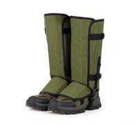 Boot Gaiters Waterproof 500D Fabric Leg Guards for Mountaineering Hunting - Adjustable Strap Snow Rain Defense M L(Green)