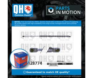 Boot Gas Strut QTS128774 Quinton Hazell Spring Lift Tailgate Rear Quality New