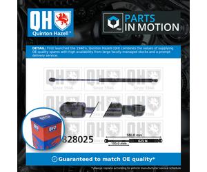 Boot Gas Strut QTS828025 Quinton Hazell Spring Lift Tailgate Rear 8731N9 Quality