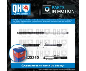 Boot Gas Strut QTS828260 Quinton Hazell Spring Lift Tailgate Rear 8731N6 Quality