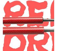 Boot Gas Struts 2pcs For VW For Amarok 2011-2019 Shock Assist Pickup Rear Tailgate Slow Down Gas Struts Damper Shock Strut(Red Carbon Fiber)