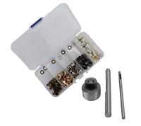 Boot Hooks Shoe Repair Kit, 4mm / 0.16in Brass, Resin & Iron Materials, Shoe Lace Anchors for Crafts & Accessories