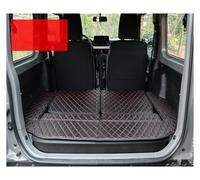 Boot Liner Custom Trunk Mat JB74 Conversion Parts Leather Cargo Liner Tailgate Pad Accessories For Suzuki For Jimny 2007-2025 Trunk Mat(Full Black Red,207-17)