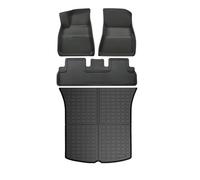 Boot Liner Floor Mat Luggage Mat Left Right Hand Drive For Tesla For Model 3 For Model Y 2017-2023 Left Right Rudder Waterproof 3D Floor Liner Trunk Mat(MY 21-23 4pcs LHD)