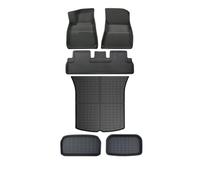 Boot Liner Floor Mat Luggage Mat Left Right Hand Drive For Tesla For Model 3 For Model Y 2017-2023 Left Right Rudder Waterproof 3D Floor Liner Trunk Mat(MY 21-23 6pcs LHD)