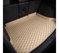 Boot Liner for Audi Q7Seven Seats 2016-2022, Leather Rear Trunk Liner with Raised Edges All Weather Cargo Tray Floor Guard Cover Waterproof Accessories,B/Beige