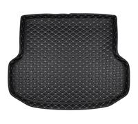 Boot Liner for Mercedes-Benz C-Class 2021-2025 Custom Fit High-Edge Heavy Duty All-Weather Car Boot Mat for Grocery Shopping Black,Black background with beige lines