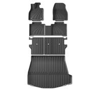 Boot Liner LHD For Subaru For Solterra For Toyota For BZ4X 2023-2025 TPE 3D Car Floor Mats Cargo Liner Trunk/Backrest Pad Car Floor Mat Protector(LHD 6PCS)