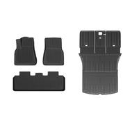 Boot Mat For Tesla For Model Y For Juniper 2025 TPE Integrated Car Double Layer Floor Carpets Car Trunk Mat(Single Layer FM 4PCS)