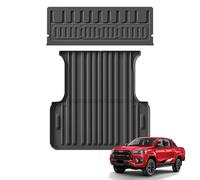 Boot Mats Boot Tray Protector For Toyota For Hilux For Revo 2015-2022 Truck Bed Tailgate Mat Rear Trunk Protective Pad Liner Cargo Accessories(Trunk pad 2PCS)