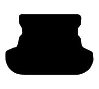 Boot Mats for Mitsubishi Outlander Mk2 2007-2013 Car Mats UK-Made Tailored Fit Carpet Floor Mats Full Coverage Compatible Accessory Black Trim