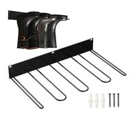 Boot Rack - Single Metal Boot Storage Rack - Black Metal Shoe Rack for Bedroom Bedroom | Drying Organizer & Shoe Storage | Strong Stand