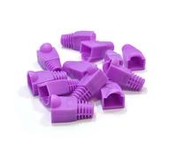 kenable Boot RJ45 Cat 5e 5mm Ethernet Network Cables Purple [10 Pack]