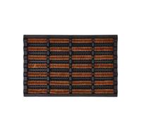 Boot Scraper Door Mat Rubber and Coir Heavy Duty Entrance Mat 60x40cm