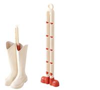 Boot Shaper Mould - Inserts for High Boots | Insert the High Boot Support | Boot Shaper | Non-Slip Compact Tin with Scented Beads | Shoe Shape Holder | For Hotel Apartment Rental, Red and white, Siehe