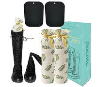 Boot Shapers for Tall Boots Women,Boot Trees Cedar Freshner,Inserts Boots Support for Women 100% Cedar Wooden Sachets Bags, Red Cedar