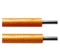 Boot Shock Lift Support For Civic For 5th Eg Eh Ej 1991 1992 1993 1994 1995 Front Bonnet Lift Supports Shock Dampers Piston Rod Spring Props(Orange Carbon Fiber)