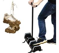 Boot & Shoe Scraper Brush with Handle, Heavy Duty Mud Remover & Scrubber for Front Door Entrance, Garden, Farmhouse Outdoor - Effective Boot Cleaner