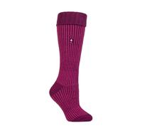 HEAT HOLDERS SOCKSHOP Ladies 2.3 TOG Thermal Boot Socks Pack of 1 (UK, Numeric, 4, 8, Regular, Regular, Fuchsia Red)